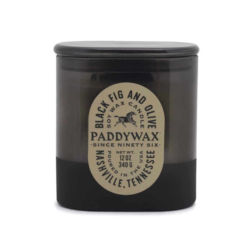 Paddywax Scented Candles Vista Collection Vintage Western Artisan Candle 12Ounce Black Fig  Olive