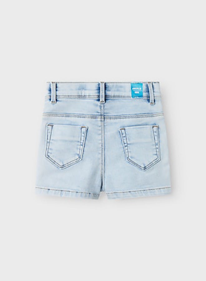 NAME IT Name It Mini Girls Salli Sleeveless Denim Shorts 1842-Th  - Image 2
