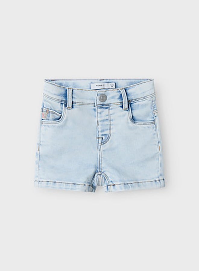NAME IT Name It Mini Girls Salli Sleeveless Denim Shorts 1842-Th  - Image 3