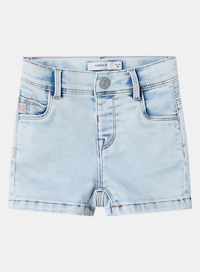 NAME IT Name It Mini Girls Salli Sleeveless Denim Shorts 1842-Th  - Image 1