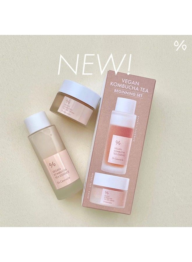 leegeehaam Dr.Ceuracle Vegan Kombucha Beginning Setㅣvegan Starter Kit Tea Essence(50Ml/1.69 Fl Oz) Gel Cream(30G/1.05 Fl Oz) ㅣkombucha Extract(Fermented Black Tea) ㅣhydrating & Healthy Complexion - Image 5
