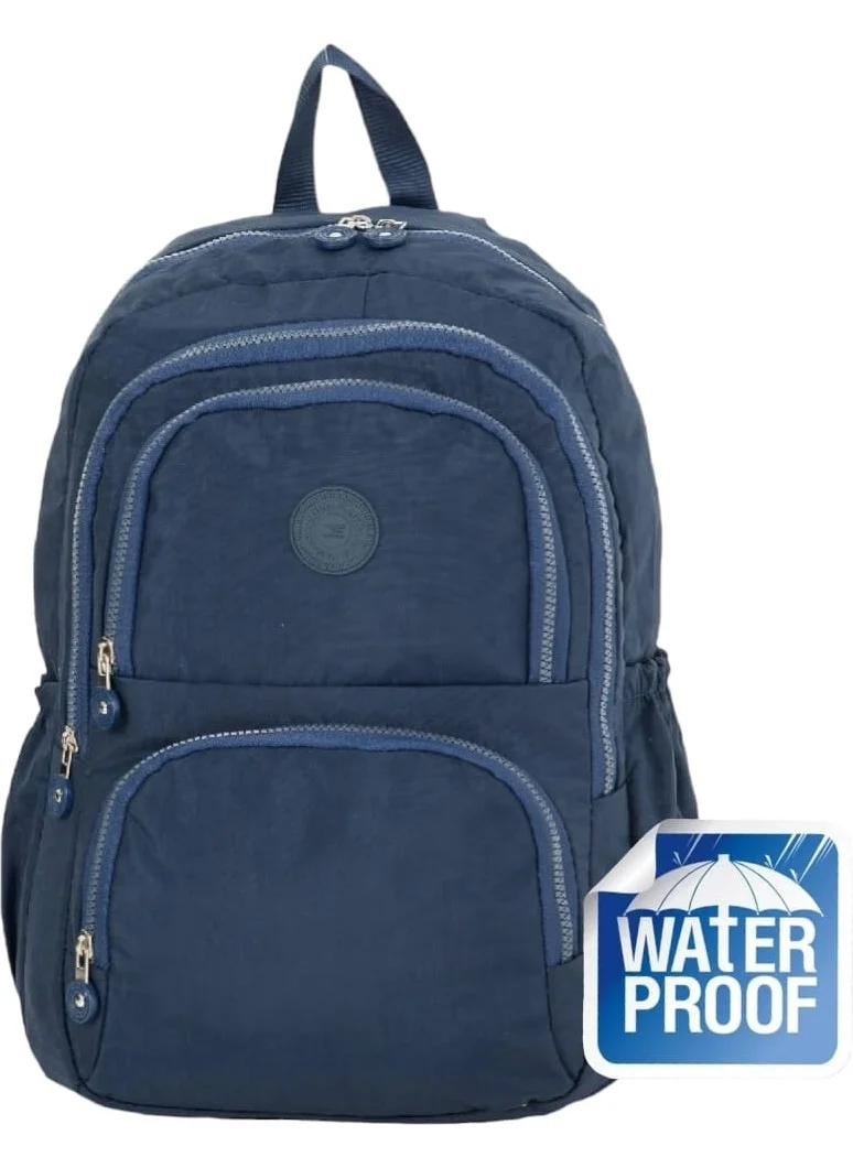 Tezzgelsin Unisex Waterproof Crinkle Fabric Casual Backpack School Bag Laptop/Travel Bag