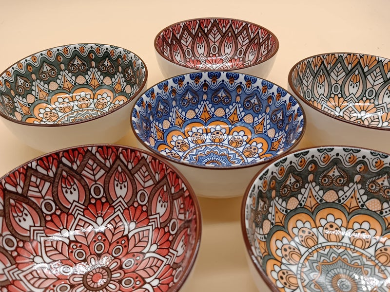 P Plus Fire Porcelain Bowls | Cereal Bowls | Pasta Bowl | Large Soup Bowl | Ceramic Bowl | Kitchen Bowls | Salad Bowls | Serving Bowls(Pack of 12) - Image 5