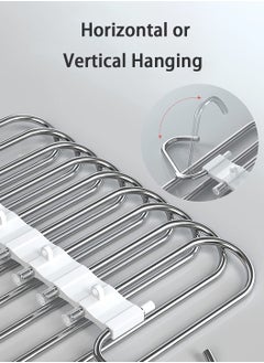 2 Pack Pants Hangers Space Saving Collapsible Pants Hangers Multifunctional Stainless Steel Rack Hangers 9 Tier Anti-Slip Pants Hangers - pzsku/Z34F42D7499386C62E335Z/45/_/1715134284/fa94475d-278f-4d15-9578-0dd1ee36af36