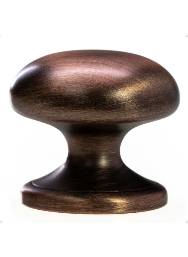trust4care 4-Pack 1-1/2 Inch Oil Rubbed Bronze Bi-fold Closet Door Knobs with Wide Base,Antique Brushed Bronze Dresser Kitchen Cabinet Doorknobs, Furniture Drawer Pulls Handles - Image 1