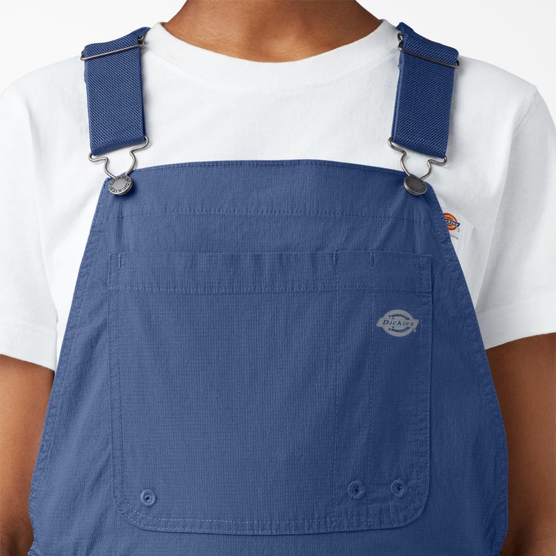 Dickies Women's Temp-iQÂ® Ripstop Bib Overalls, Blue, M - Image 5