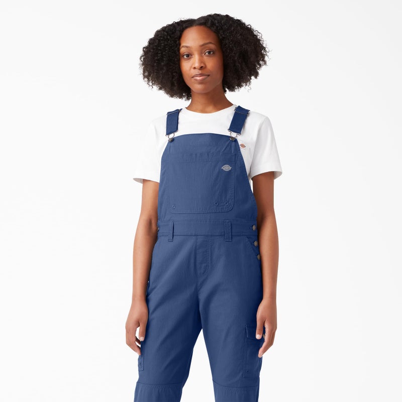 Dickies Women's Temp-iQÂ® Ripstop Bib Overalls, Blue, M - Image 4