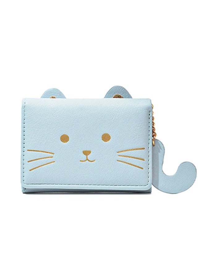 joyzzz - Small Wallet, Cartoon Cute Wallet for Girls, Trifold Wallet Slim Coin Purse Cash Pocket ID Window, PU Leather Slim Purse, Credit Card Holders for Women Girls - Image 1