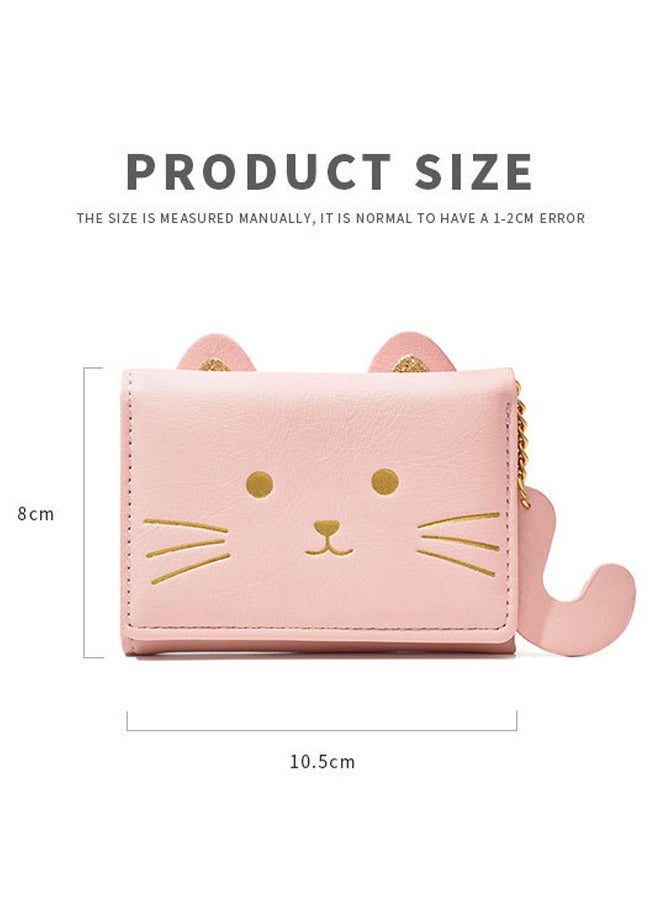 joyzzz - Small Wallet, Cartoon Cute Wallet for Girls, Trifold Wallet Slim Coin Purse Cash Pocket ID Window, PU Leather Slim Purse, Credit Card Holders for Women Girls - Image 1
