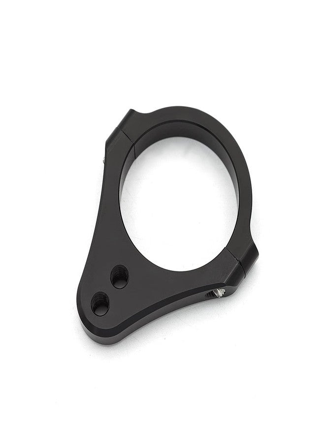 DEFUMP PROCNC 53mm Diameter Aluminum Universal Steering Damper Fork Frame Mounting Clamp Bracket Foot Fixer for Motorcycle Bike Modification (Black) - Image 1