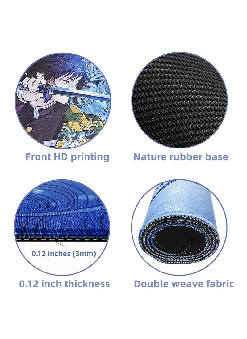 Generic - Anime Sword Gaming Mouse Pad , Large Extended Keyboard and Mouse Mat for PC , Non Slip Desk Mat | 700× 300×3 mm, - Image 1