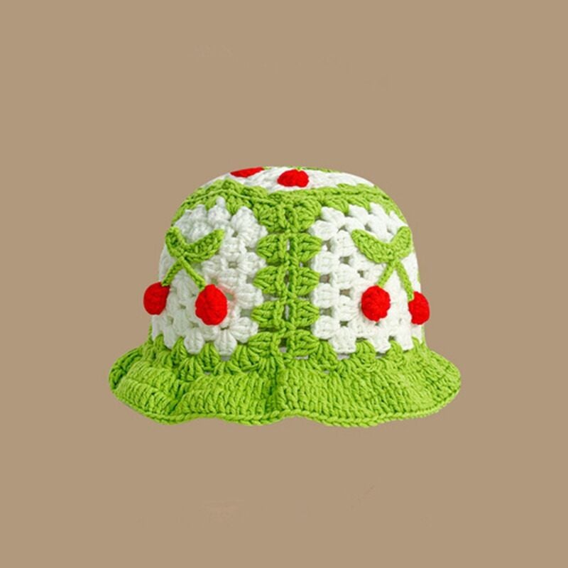 Trendy Handmade Warm And Funny Party Po Yarn Hats Crochet Craft - Image 1