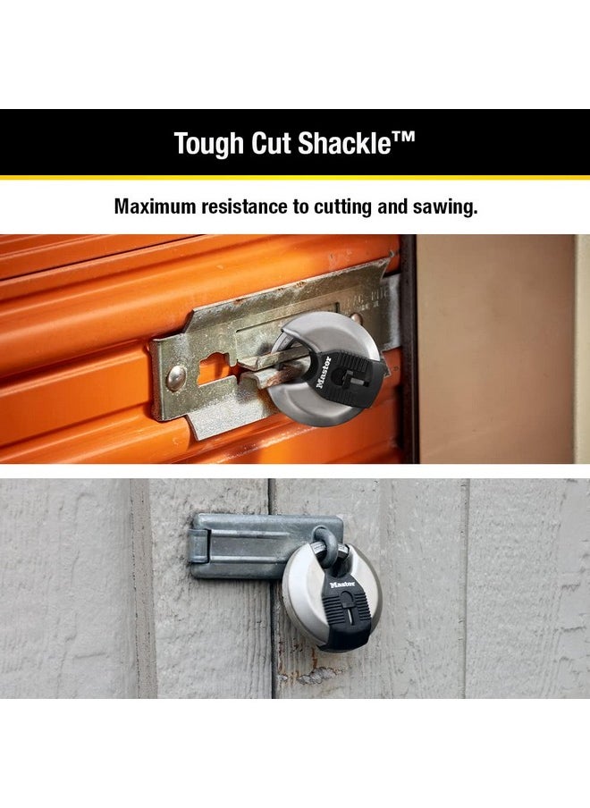 Master Lock Master Lock M40XKADCCSEN M40XKAD Discus Lock, Keyed Alike, Silver  - Image 3