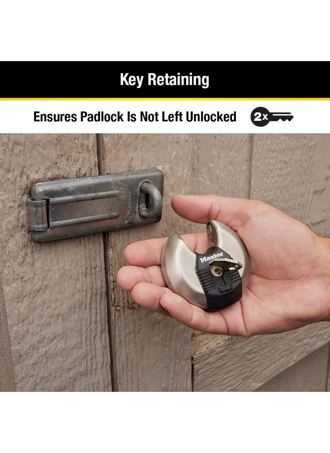 Master Lock Master Lock M40XKADCCSEN M40XKAD Discus Lock, Keyed Alike, Silver  - Image 5