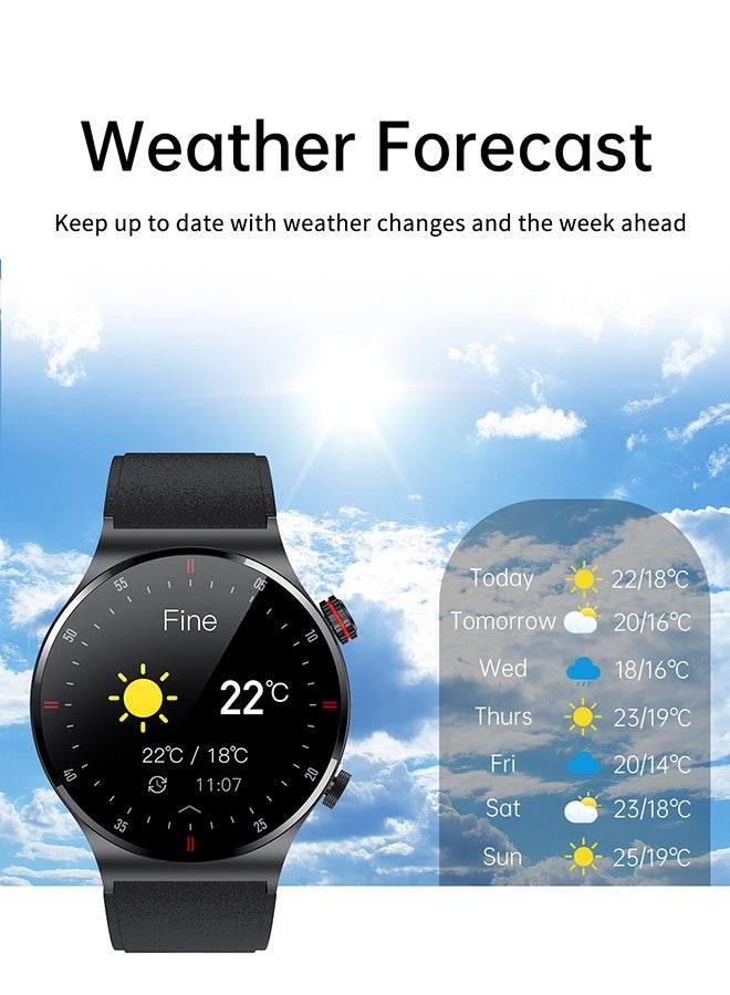 RollsTimi  Men's Smart Watch, 1.28" HD Touch Screen Fitness Tracker, Sleep Monitor, IP67 Waterproof Stainless Steel Smartwatch for Android iOS, Business Sports - Image 4