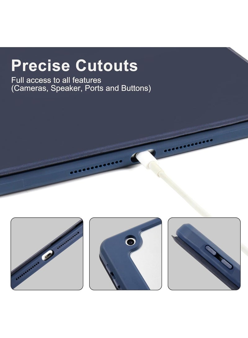 DUSALA Rotating Case for iPad Air 3rd (10.5-Inch,2019/iPad Pro 10.5 Inch,2017) with Pencil Holder,360 Degree Rotation Protective Stand Slim Cover Clear Back, Auto Wake/Sleep (iPad 10.5) - Image 5