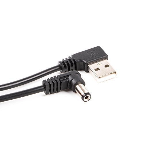 usangreen USB to Barrel Cable USB to 5.5mm/2.1mm Angled 5V DC Power Cable (Right Angled - Image 4