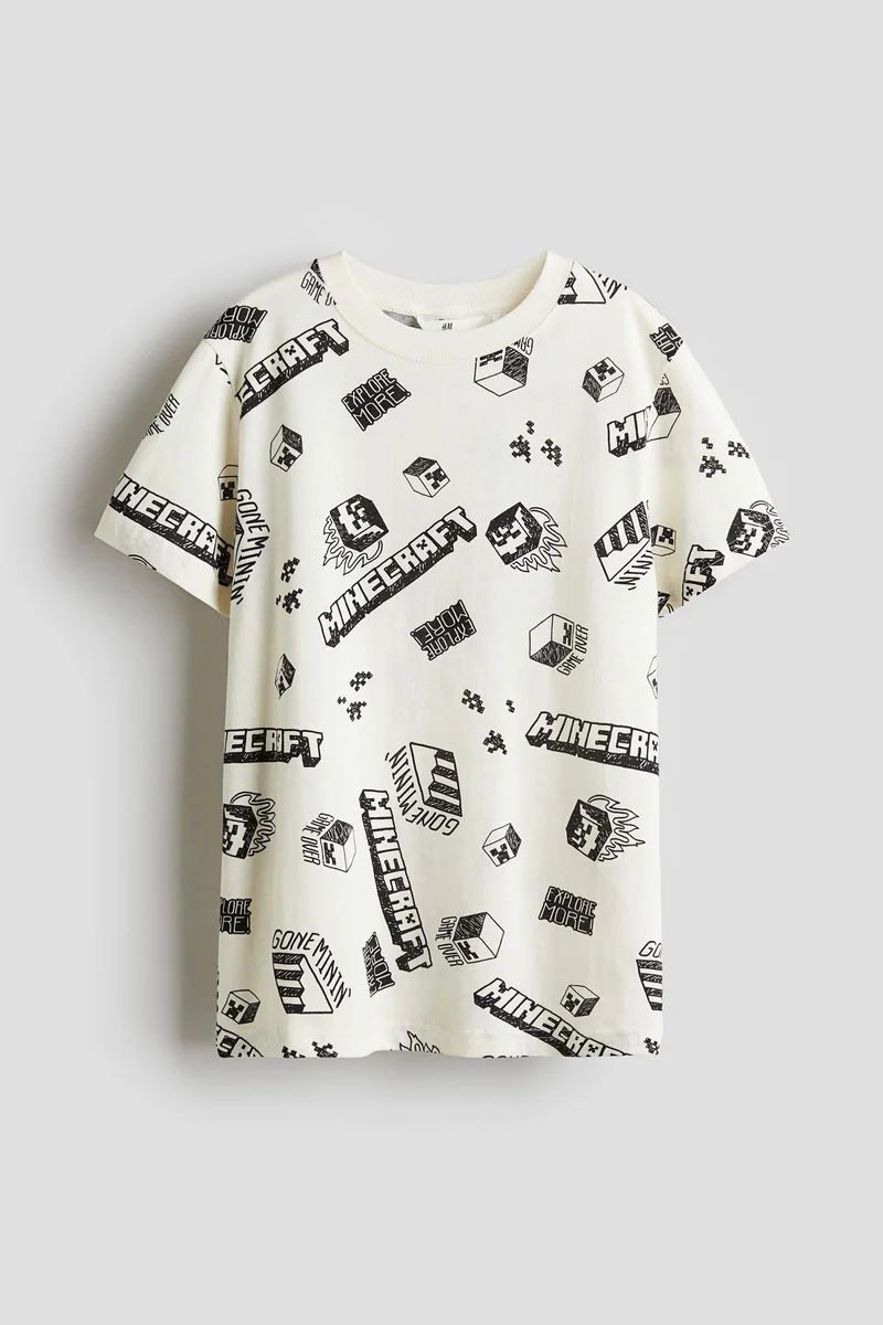 H&M Print-motif cotton T-shirt