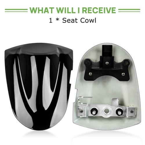 psler غطاء مقعد الراكب الخلفي للدراجة النارية GSXR600 750 K6 2006-2007، أسود - Image 5