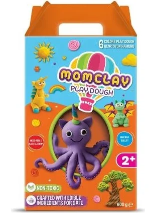 Smarta Momclay Play Dough 6 Colors (100 gr *6*1)