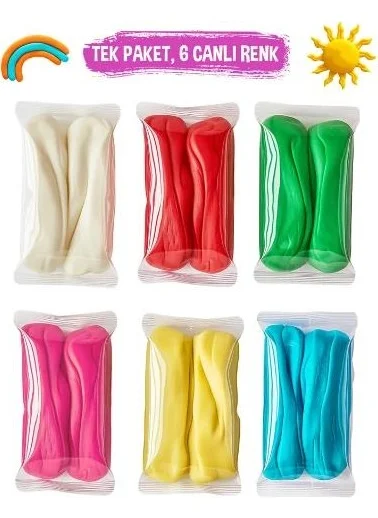Smarta Momclay Play Dough 6 Colors (100 gr *6*1)