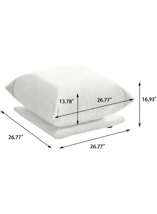 Comfynest Modern Living Room Home Furniture Elegant White Boucle Modular Sectional Sofa Set (Blue)  - Image 3