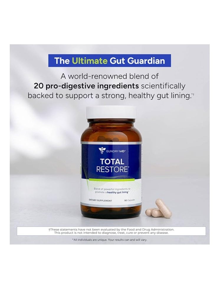 Gundry MD Total Restore Gut Lining Support Digestive Supplement 90 Capsules  - Image 2