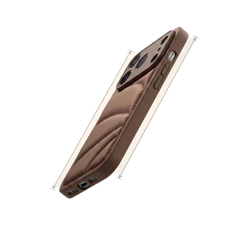 MS غطاء واقي بملمس جلد لـ iPhone 16 / 16 Plus / 16 Pro / 16 Pro Max مع نمط سترة أسفل وتصميم اثنين في واحد مع مقاوم للصدمات مع الحماية من السقوط باللون Silver باللون الفضي - Image 3