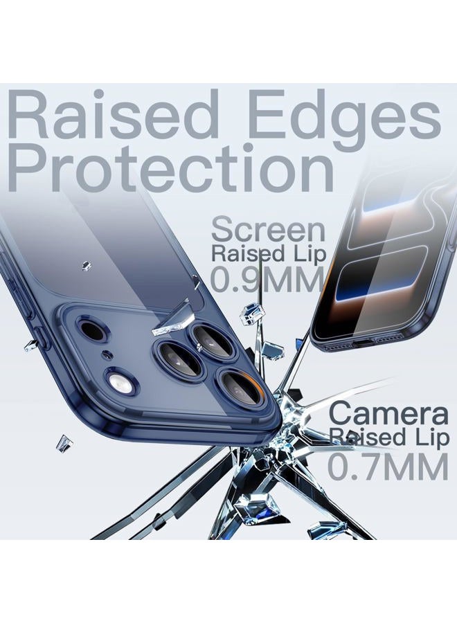 Jetech حافظة رفيعة لجهاز آيفون 17 برو ماكس 6.9 بوصة مع حماية كاملة لعدسة الكاميرا، خفيفة الوزن، شفافة، تصميم بسيط للحماية (أزرق داكن) - Image 5