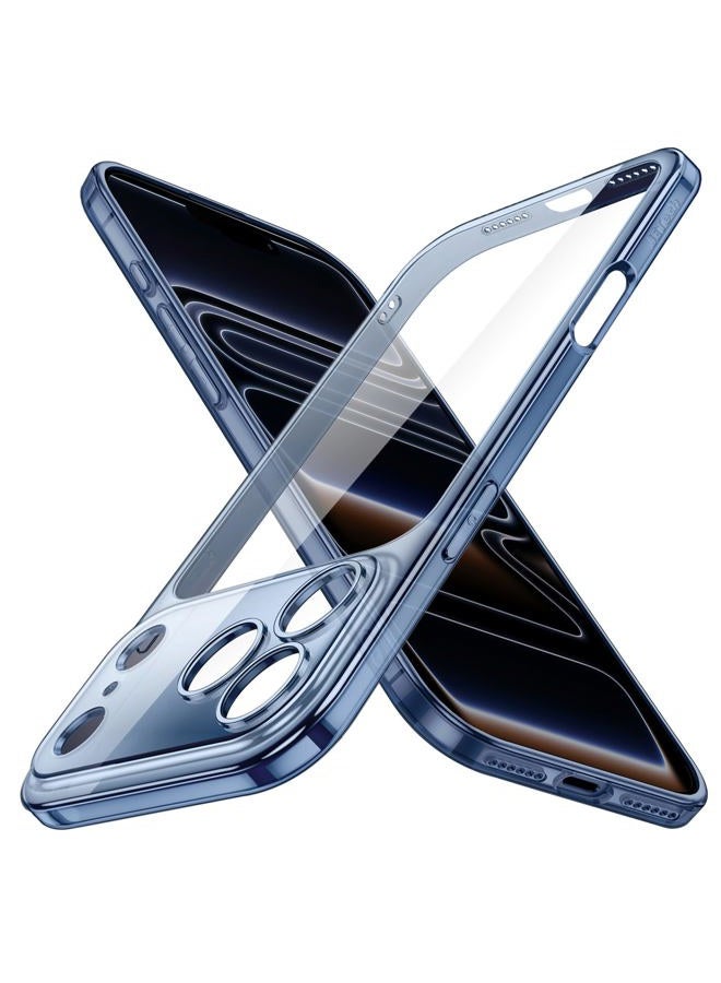 Jetech حافظة رفيعة لجهاز آيفون 17 برو ماكس 6.9 بوصة مع حماية كاملة لعدسة الكاميرا، خفيفة الوزن، شفافة، تصميم بسيط للحماية (أزرق داكن) - Image 1