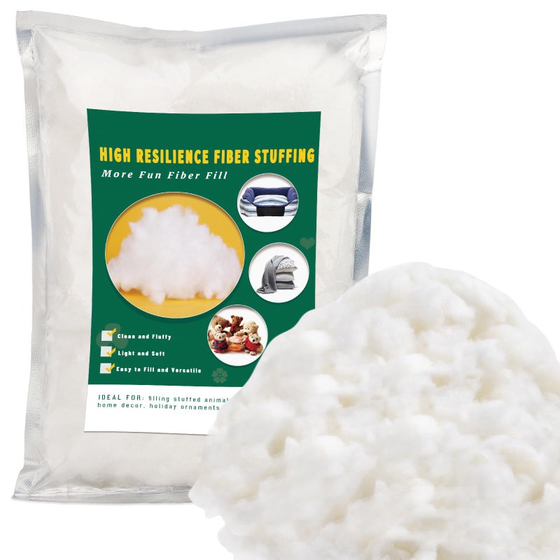 Ftyiwu 200g71oz Stuffing Fiber Fill Polyester Fiber Pillow Stuffing Stuffing in Crafts Pillow Stuffing Stuffing for Stuffed Animals Premium Fiber Fill for Filling Crafts DIY