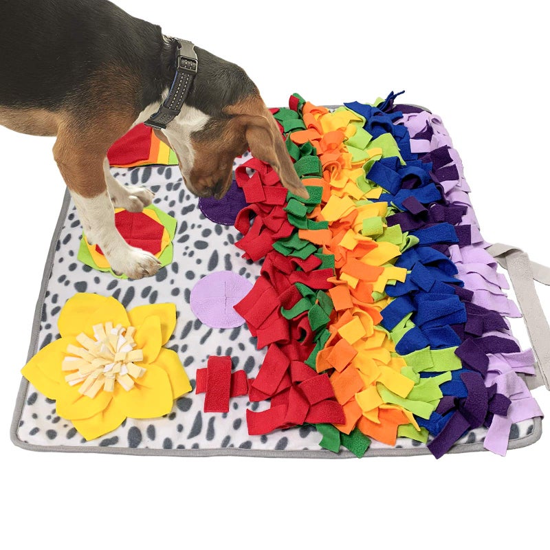 SCHITEC Snuffle Mat for Dogs, Nosework Feeding Blanket Sniffing Pad for Interactive Games, Foraging Puzzle Enrichment Toys for Large Small Medium Pets - Image 1
