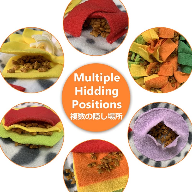 SCHITEC Snuffle Mat for Dogs, Nosework Feeding Blanket Sniffing Pad for Interactive Games, Foraging Puzzle Enrichment Toys for Large Small Medium Pets - Image 3