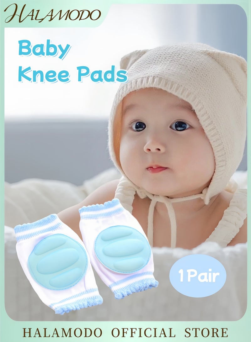 هالامودو واقي ركب للأطفال للأطفال حديثي الزحف حامي ركب مرن للأطفال من 6 إلى 24 شهراً تصميم مريح وقابل للتنفس يناسب جميع الفصول لحماية الركب - Image 1