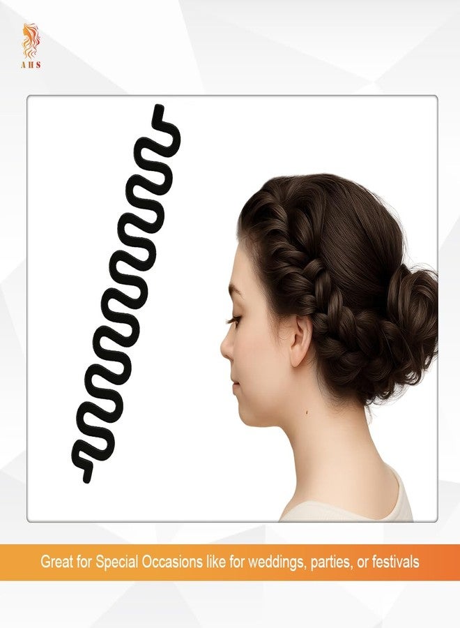 AHS Magic Twist Hair Braid & Bun Maker Tool - Styling Roller Clip for Women, Easy Updo & Bun Maker (Black), Pack of 1 - Image 4