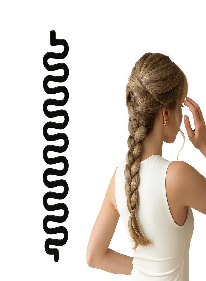 AHS Magic Twist Hair Braid & Bun Maker Tool - Styling Roller Clip for Women, Easy Updo & Bun Maker (Black), Pack of 1 - Image 2