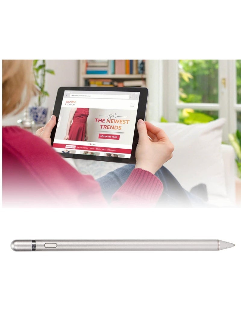 Gravity Precision Stylus Pen for iPad with Palm Rejection, Fine Tip, Compatible with iPad Pro, iPad Air, iPad Mini, Silver - Image 5
