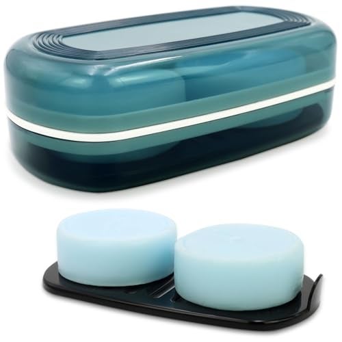 HAYSNA Solid Shampoo Bar Holder, Large Bar Soap Holder, Travel Soap Container, Soap Box with Draining Layer, Soap Case for Bathroom, Traveling, Gym, Camping (Blue Style-1-Large) - Image 1