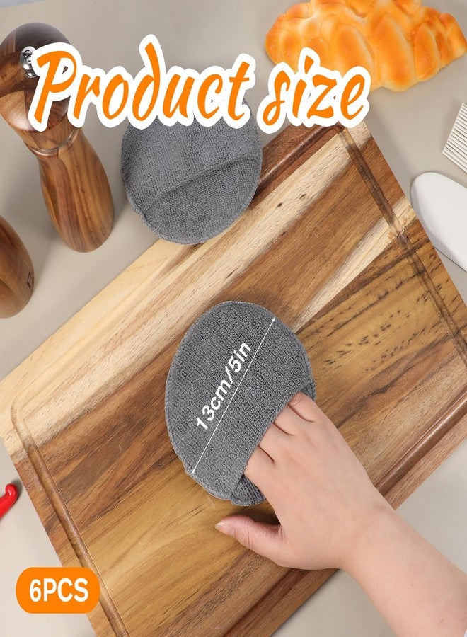 Qulkws 6Pcs Cutting Board Oil Applicator Microfiber Sponge Applicator for Wood Conditioner Leather Conditioner Applicators Versatile Polishing Sponges for Cutting Boards Wooden Furniture Leather Care - Image 2