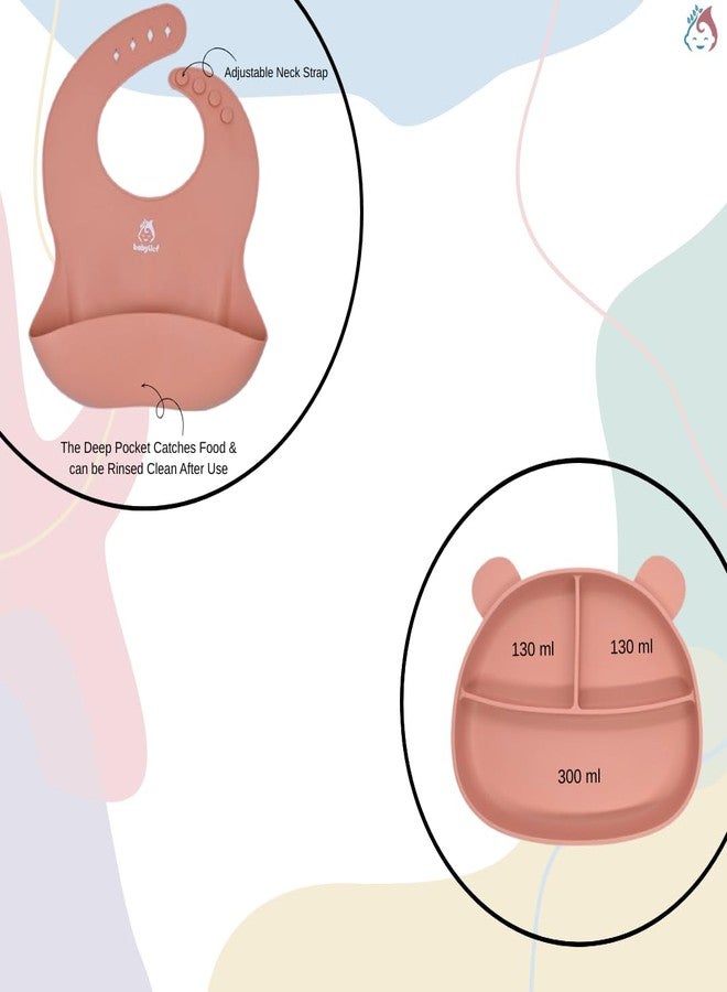 Babylief™ 4 piece Silicone Baby Feeding Set (PINK) - Image 2