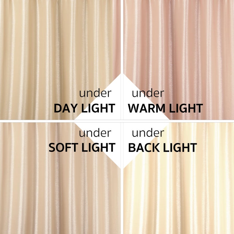 Popkozzi Champagne Gold Sparkle Shower Curtain: Beige Cream Silver Glitter Bling Shiny Fabric Decorative Shower Curtains for Bathroom - Waterproof Washable Luxury Metallic Satin Bath Curtain - 72x72 - Image 5
