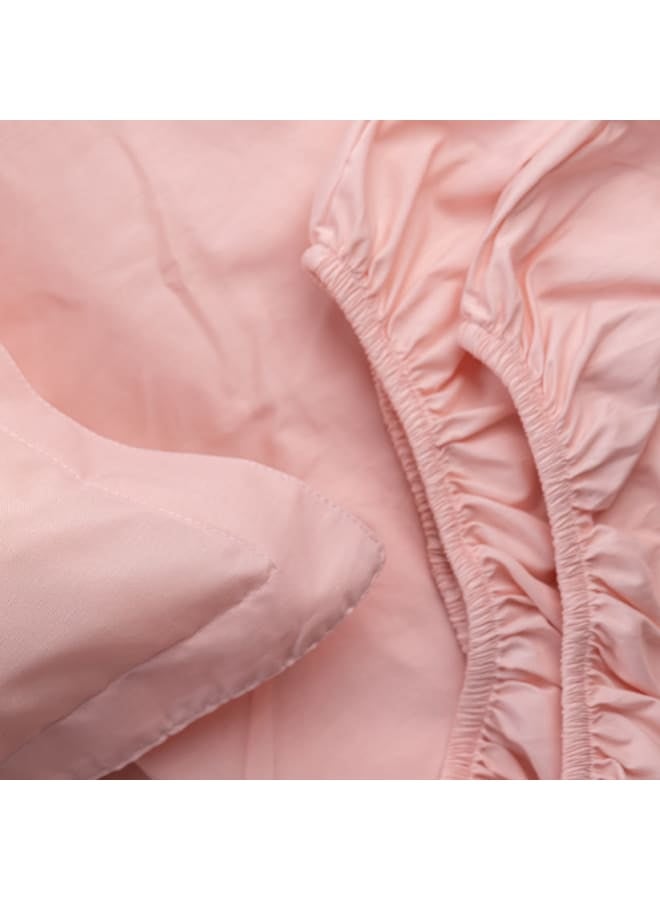 ب كومفورت  طقم ملاية أستك قطن روز - Image 2