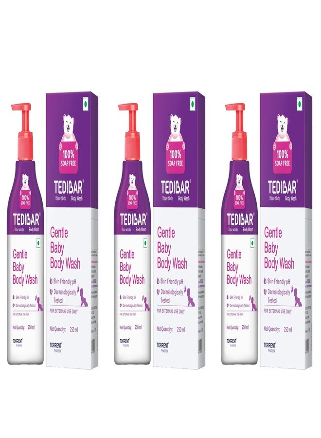 Tedibar Rich Moisturising Baby Body Wash 250ml with Skin Friendly PH | 100% Soap & Alkali Free | Prevents Dryness & Rahses | Dermatologically Test - Image 1