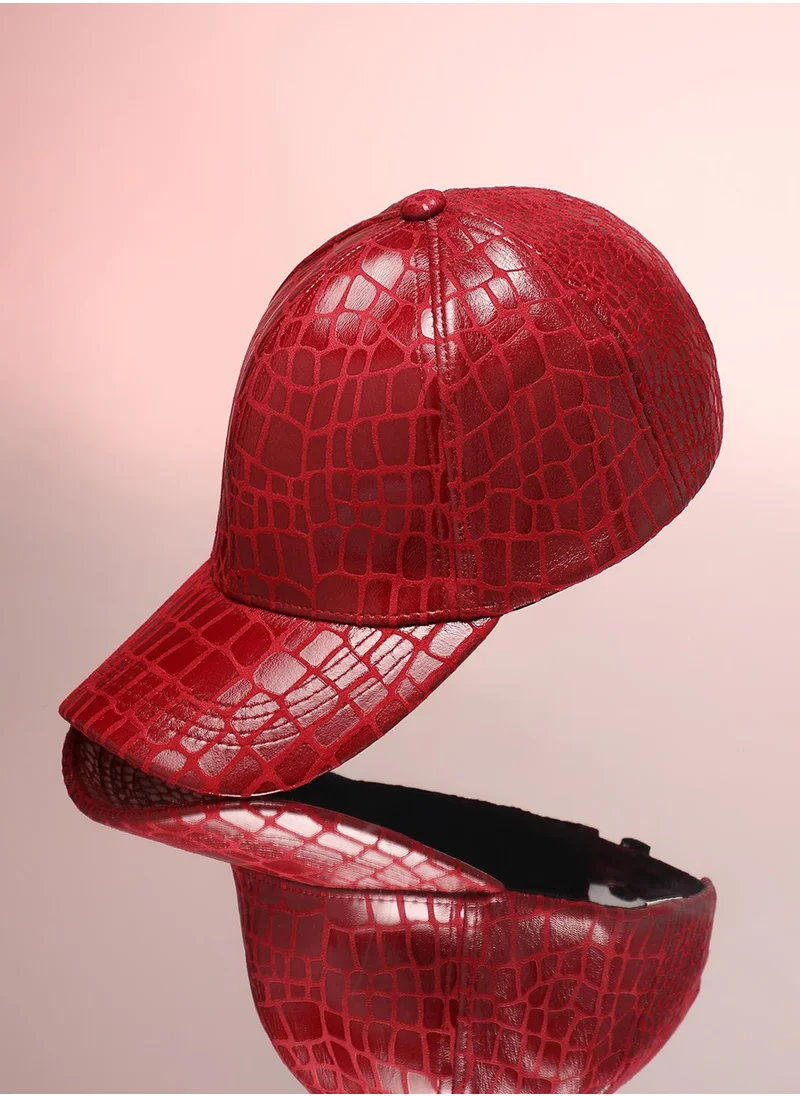 Haute Sauce Embossed Croc Baseball Cap