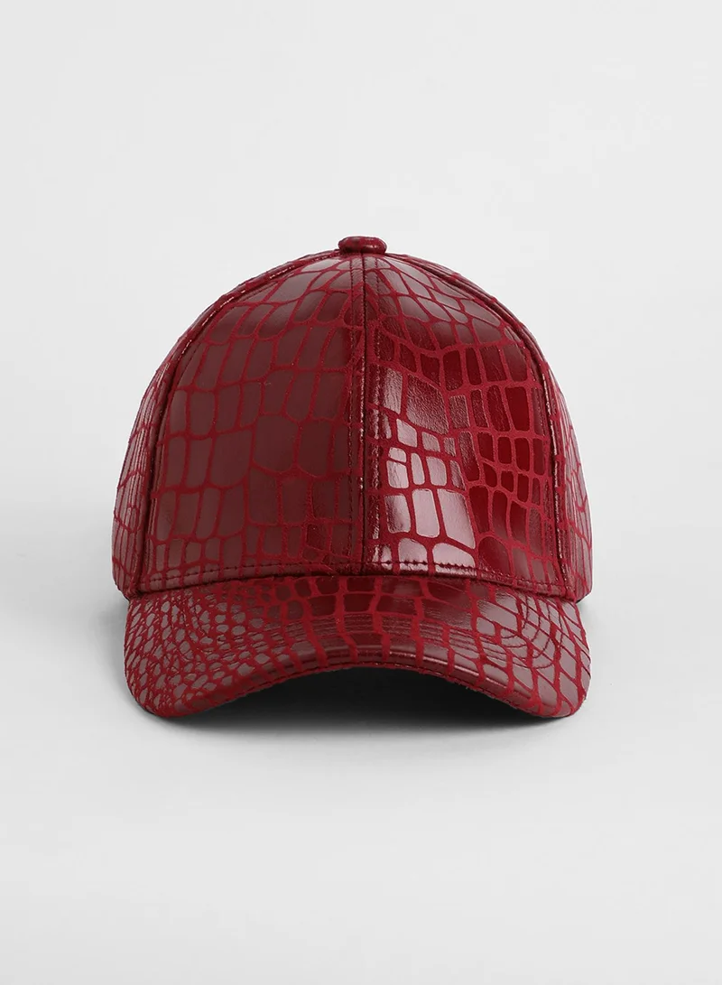 Haute Sauce Embossed Croc Baseball Cap