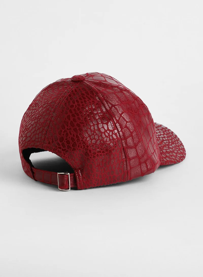 Haute Sauce Embossed Croc Baseball Cap