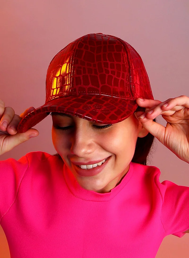 Haute Sauce Embossed Croc Baseball Cap