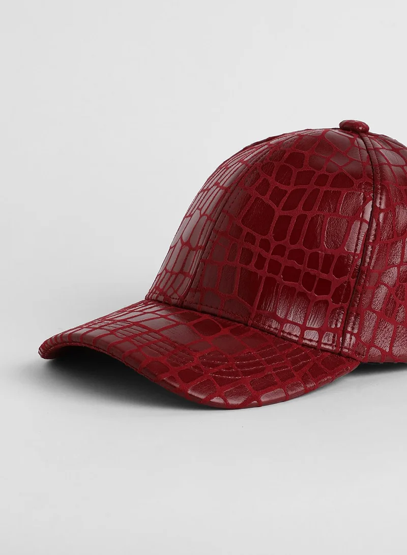 Haute Sauce Embossed Croc Baseball Cap