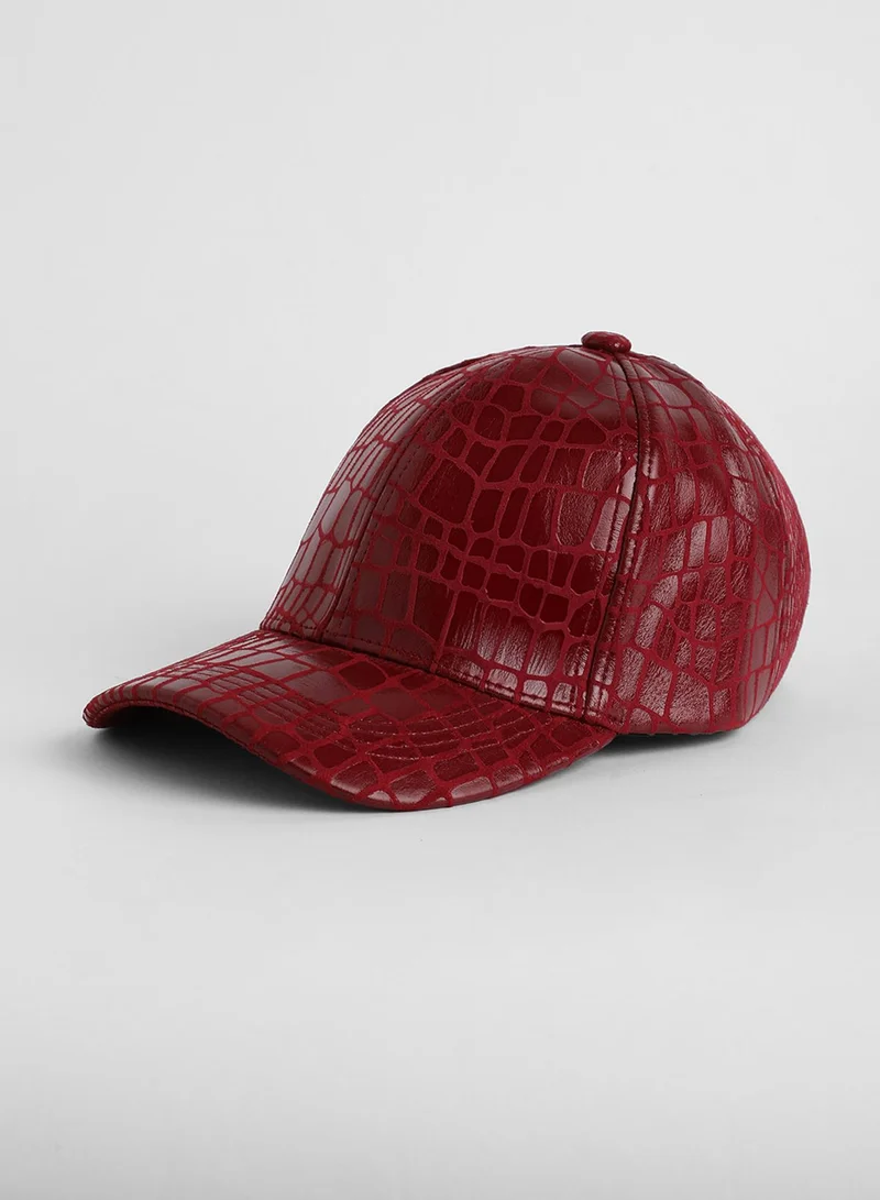 Haute Sauce Embossed Croc Baseball Cap