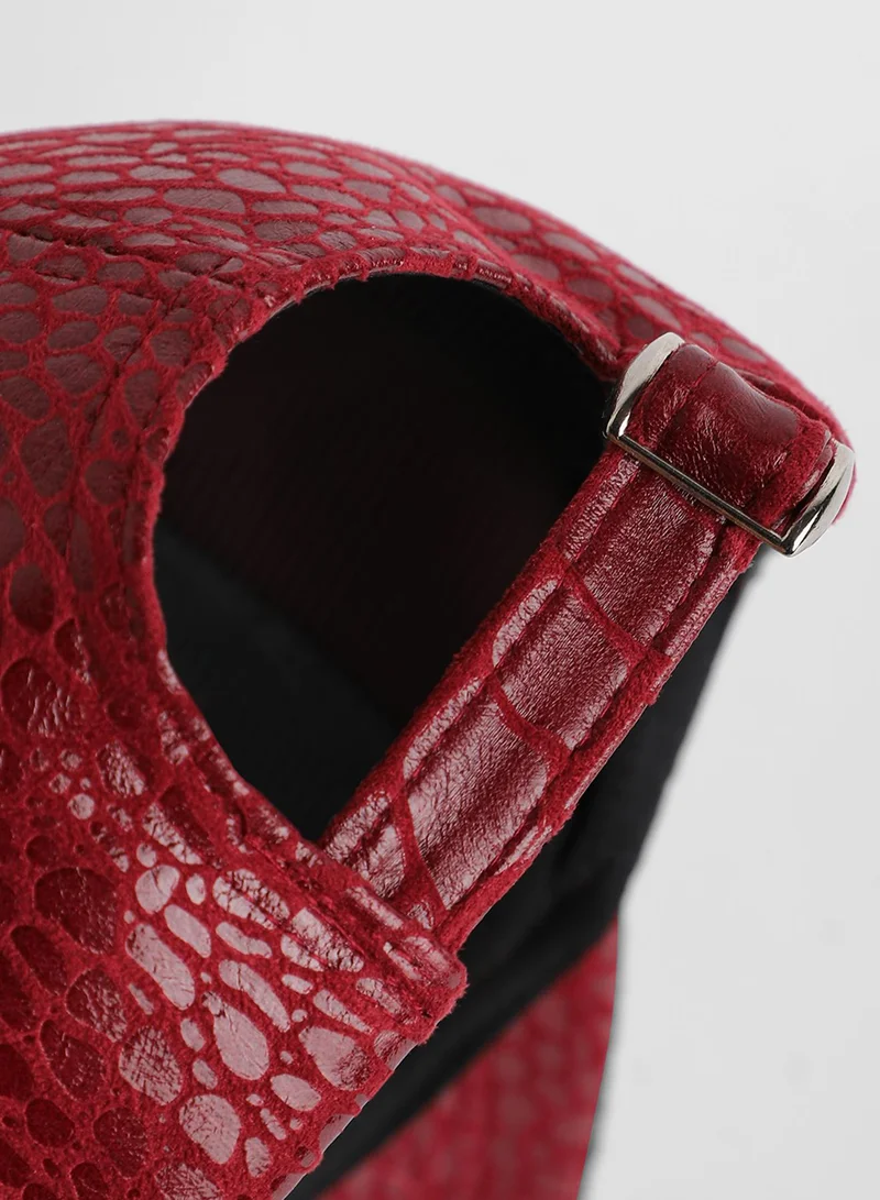 Haute Sauce Embossed Croc Baseball Cap